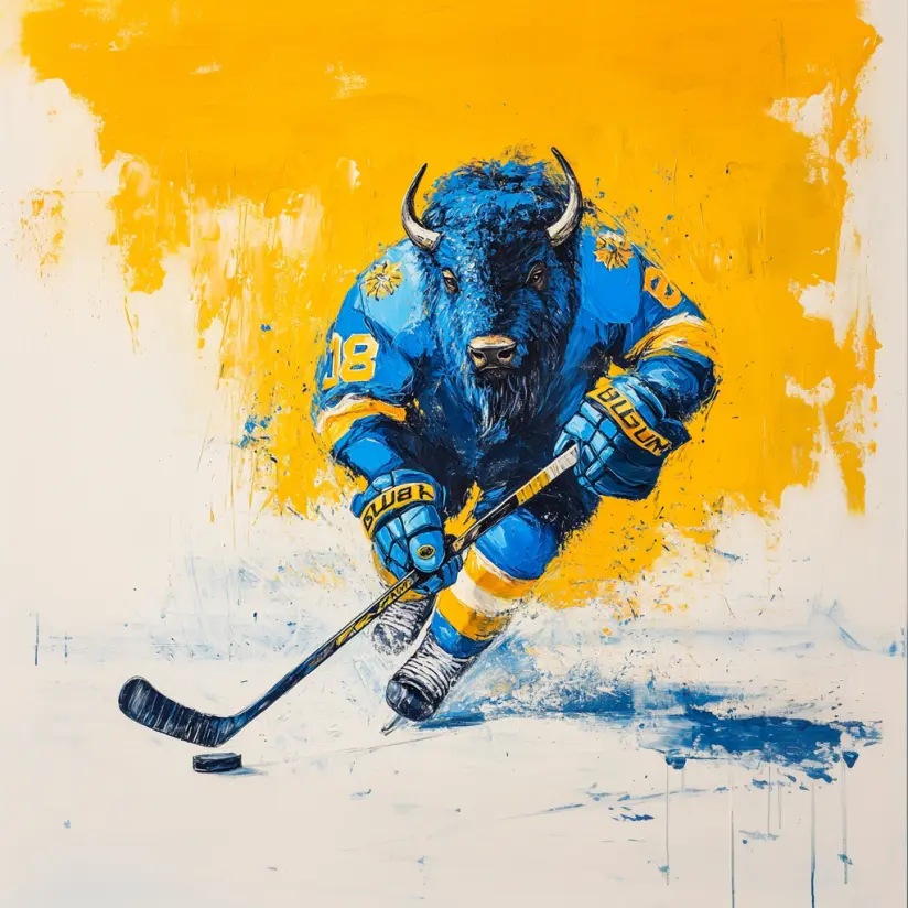 Graphic Digital Art, Sports, Hockey, Buffalo Hockey, Sabres