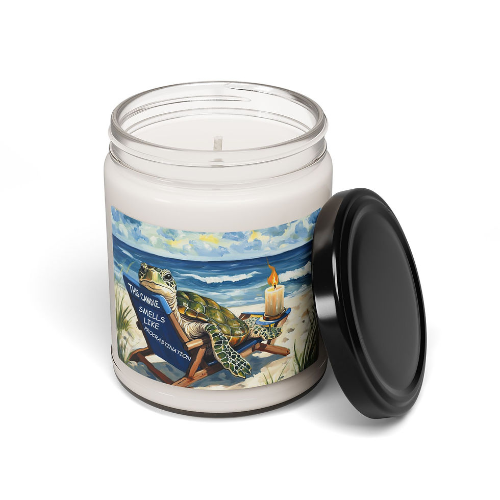 Thumbnail: Funny Turtle Candle "This Candle Smells Like Procrastination" 