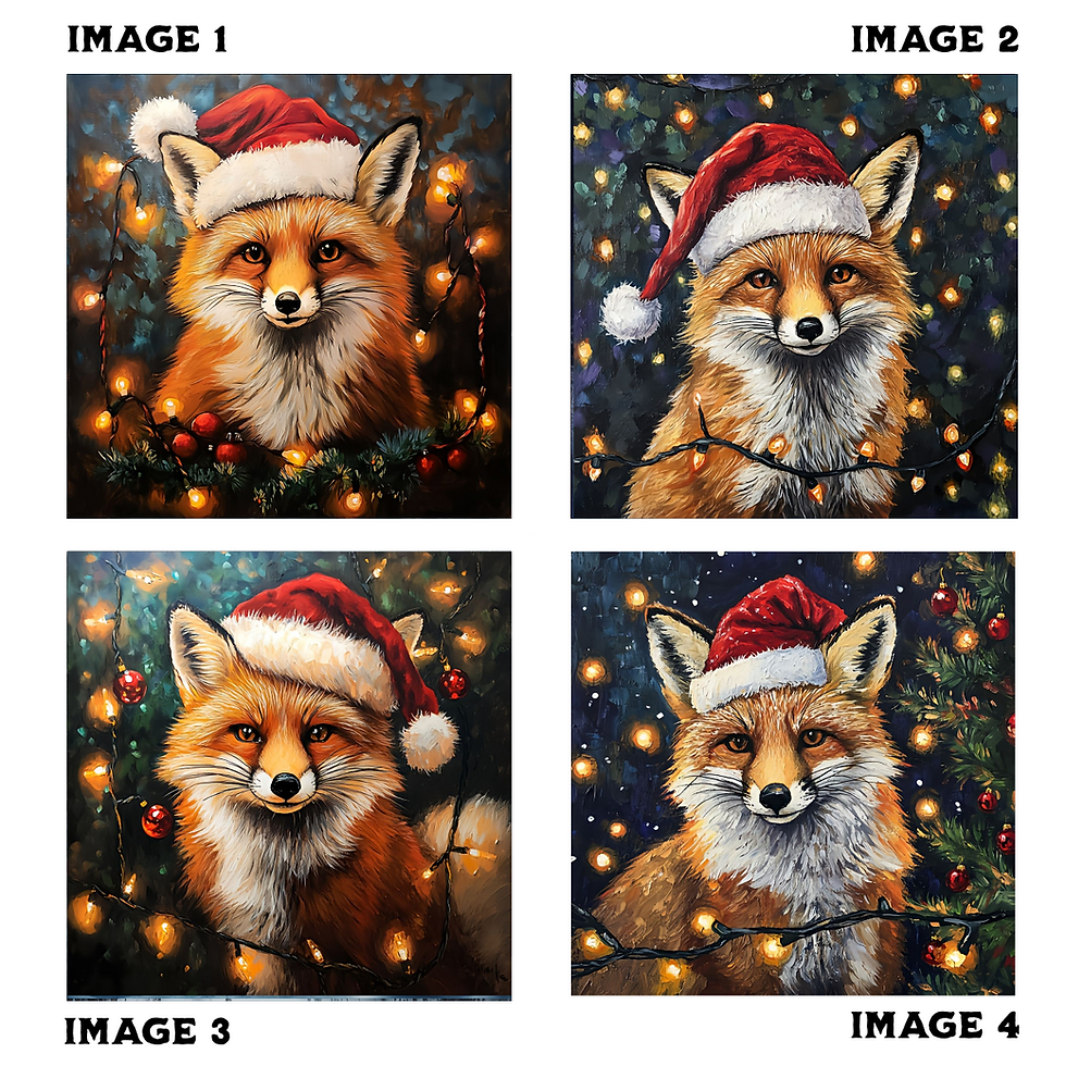 Fox Christmas Coasters