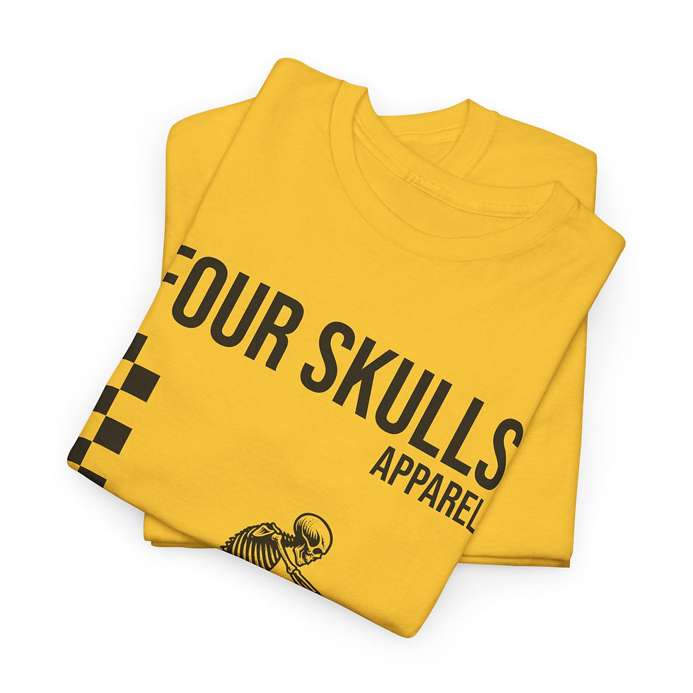 Thumbnail: Four Skulls Apparel Adventure AndExploration Apparel Skeletons Merch Motorcycle