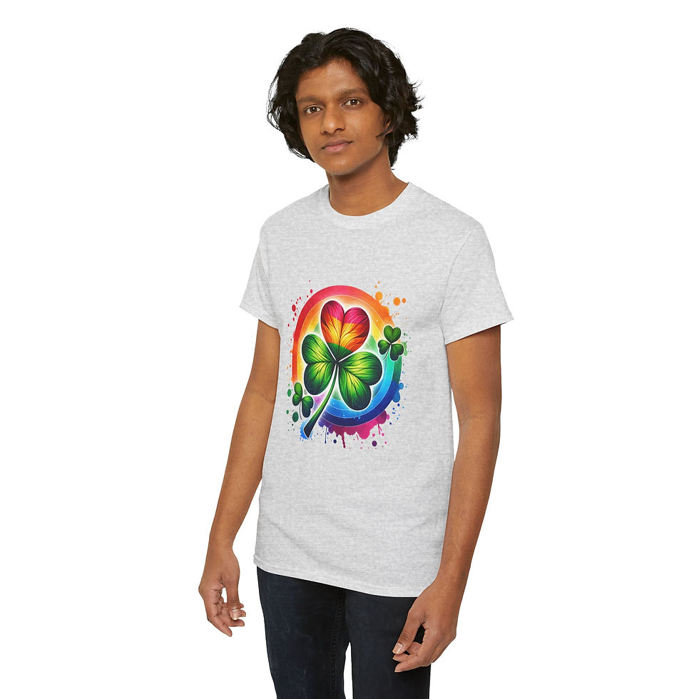 Thumbnail: Rainbow LGBTQ Pride Shirt Gay Pride Apparel Support Equality Pride Lucky Clover 
