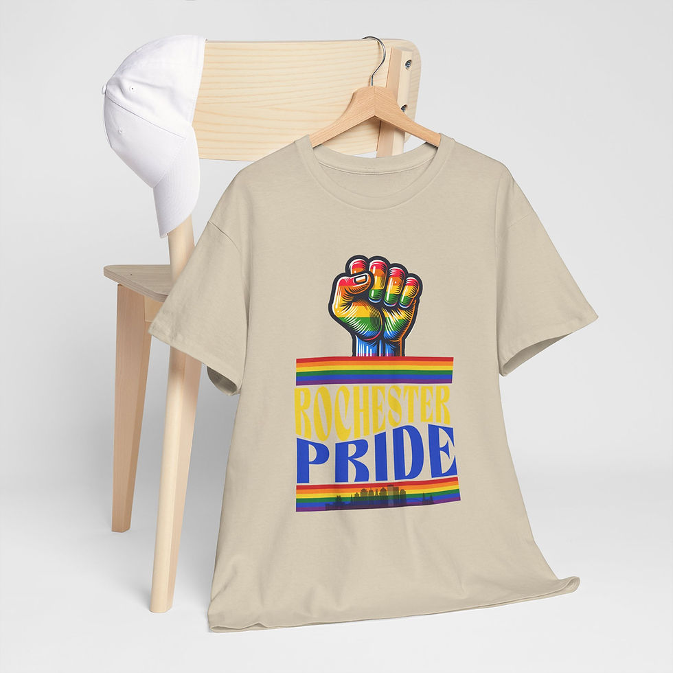 Thumbnail: Rainbow LGBTQ Pride Shirt Gay Pride Apparel Support Equality Rochester Pride 