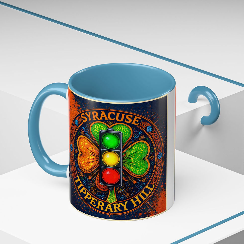 Thumbnail: Tipperary Hill Syracuse Mug Irish Heritage Gift Upside Down Stoplight Cuse Pride