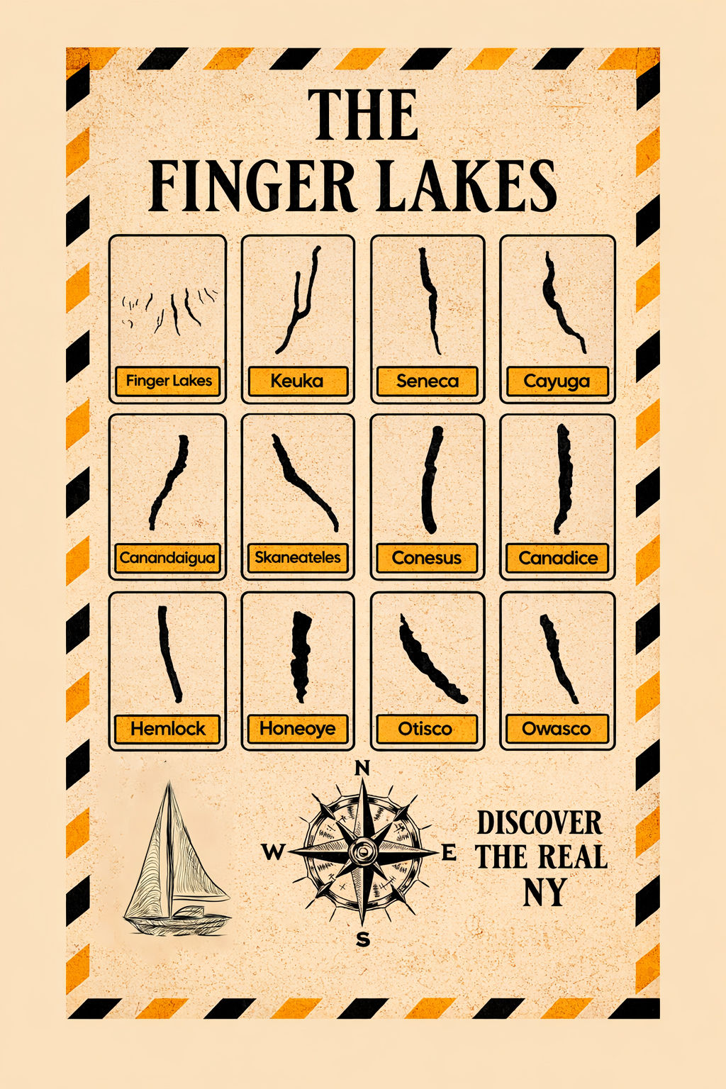 Finger Lakes Postcards, Finger Lakes Collectibles, Postcards, FLX, Touri