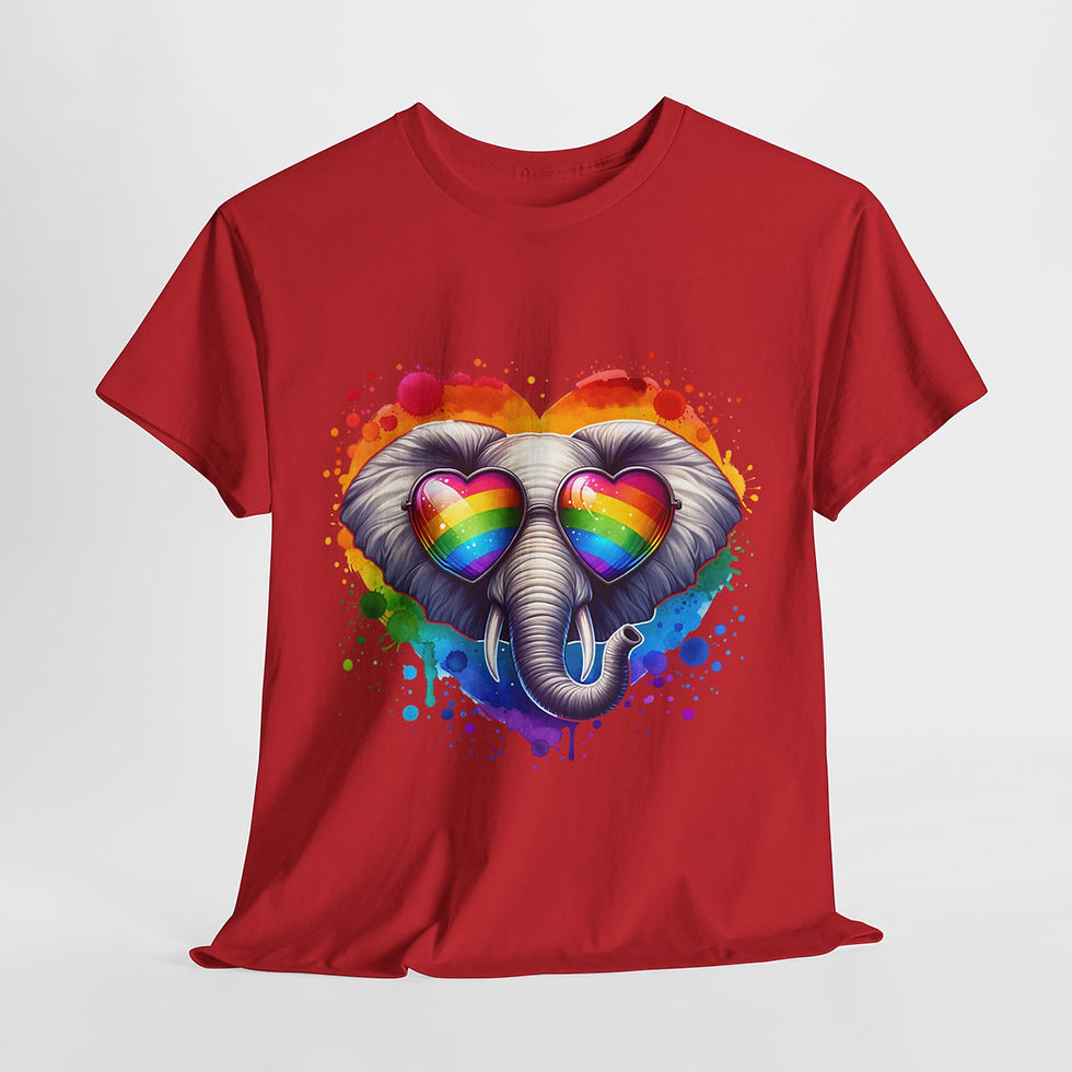 Thumbnail: Rainbow LGBTQ Pride Shirt Gay Pride Apparel Support Equality Pride  Elephant