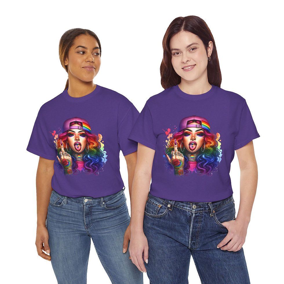 Thumbnail: Rainbow LGBTQ Pride Shirt Gay Pride Apparel Support Equality Pride Latina Woman 