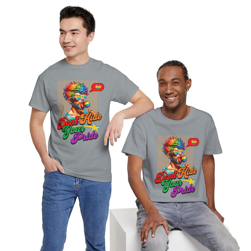 Thumbnail: Rainbow LGBTQ Pride Shirt Gay Pride Apparel Support Equality Don't Hide Pride