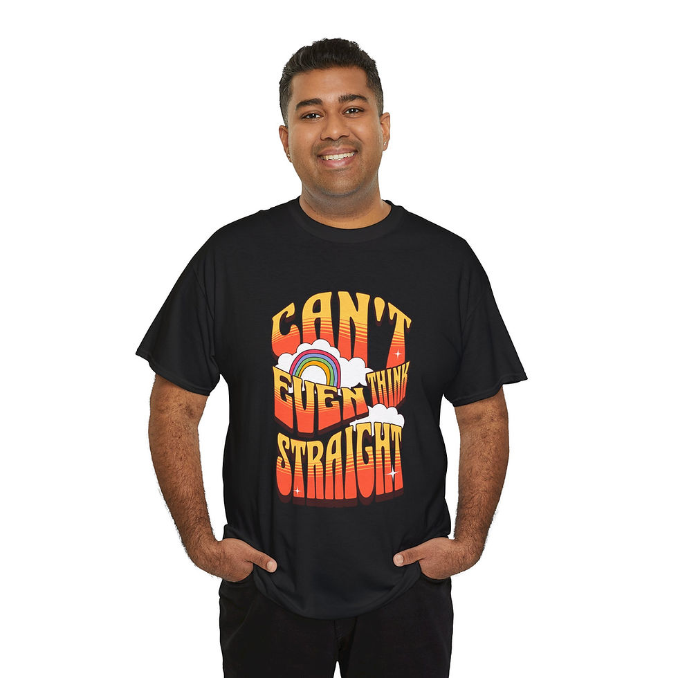Thumbnail: Rainbow LGBTQ Pride Shirt GayPrideApparel Support Equality Can't Think Straight 