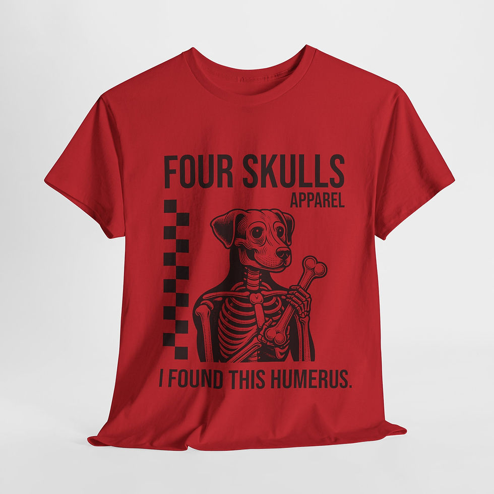 Thumbnail: Four Skulls Apparel Adventure And Exploration Apparel Skeletons Merch Humerus