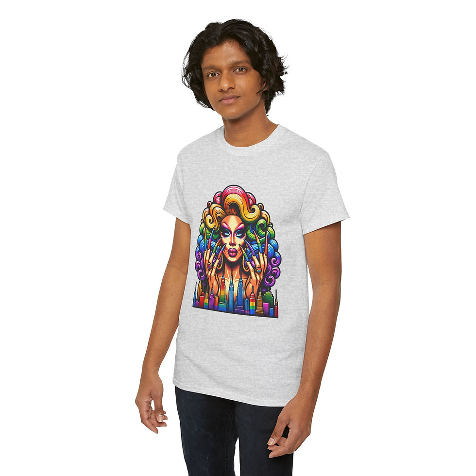 Thumbnail: Rainbow LGBTQ Pride Shirt GayPrideApparel Support Equality Pride NYC Drag Queen 