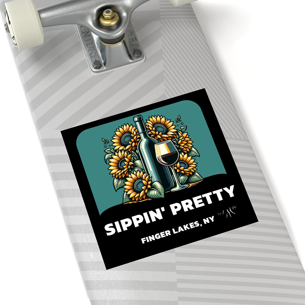 Thumbnail: Premium Vinyl Art Sticker, Finger Lakes, Durable Water Resistant, FLX 