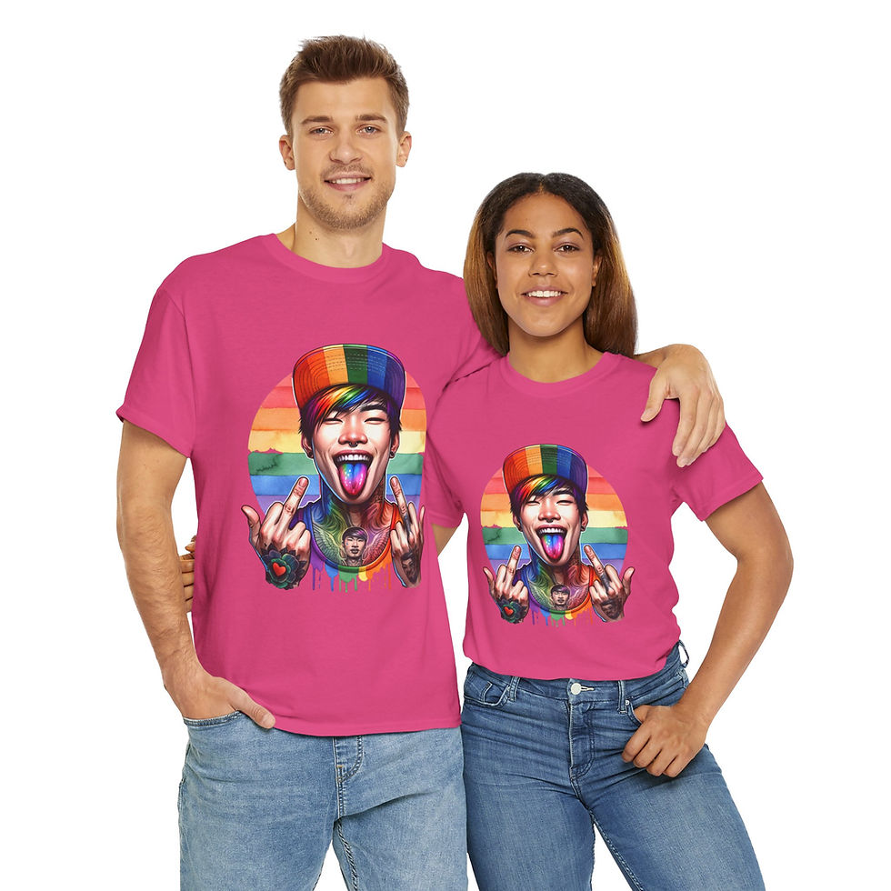 Thumbnail: Rainbow LGBTQ Pride Shirt Gay Pride ApparelSupport Equality Pride Asian Man 