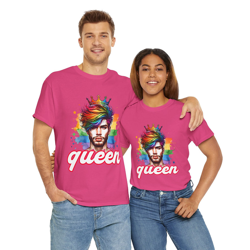 Thumbnail: Rainbow LGBTQ Pride Shirt Gay Pride Apparel Support Equality Pride Male Queen 