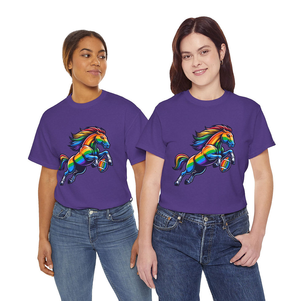 Thumbnail: Rainbow LGBTQ Pride Shirt Gay Pride Apparel Support Equality Denver Football 
