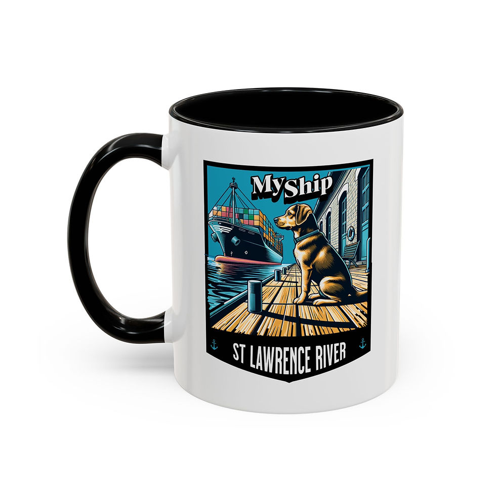 Coffee Mugs Tumblers, Dishwash Microwave Safe St LawrenceMy Ship Dog