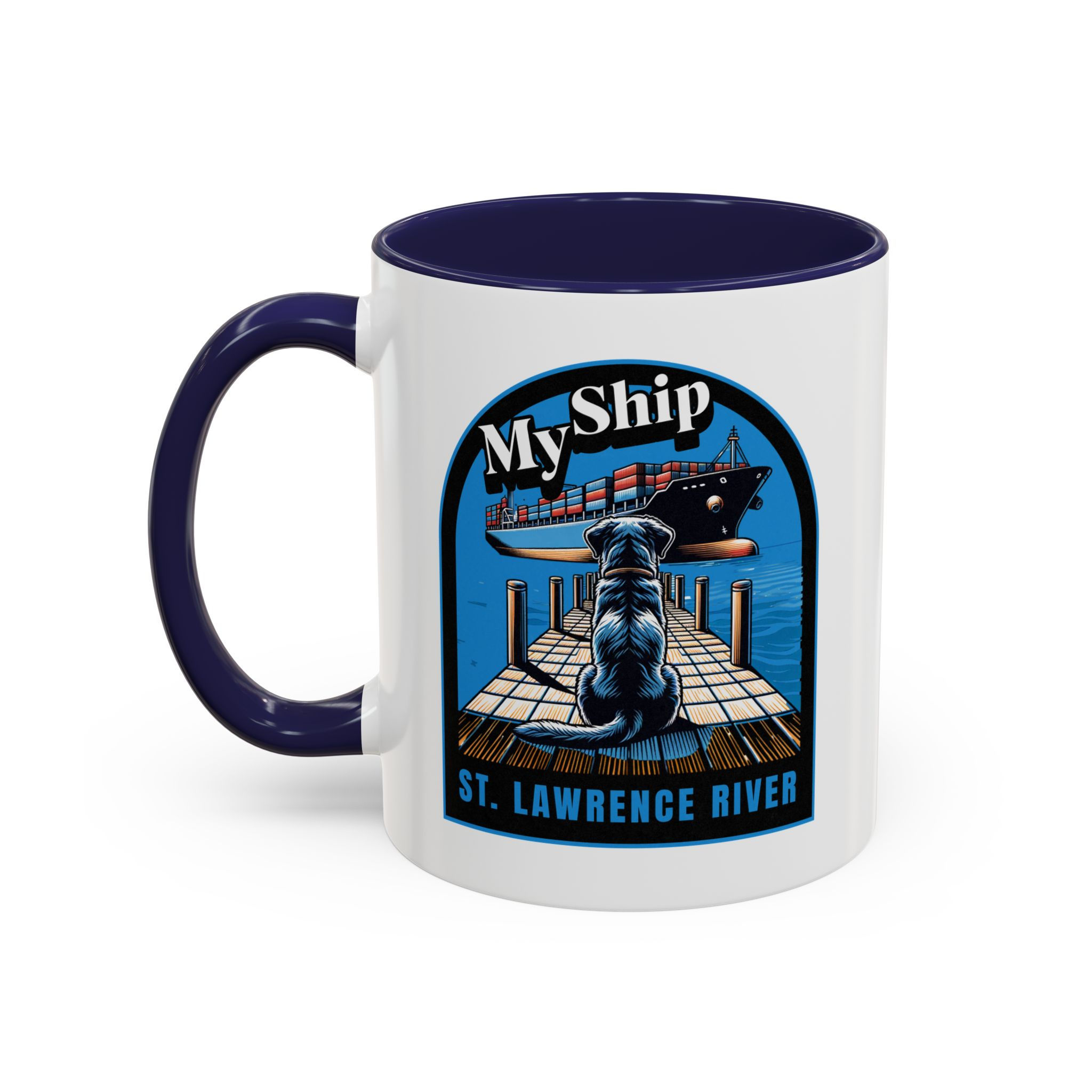 Coffee Mugs Tumblers, Dishwash Microwave Safe St LawrenceMy Ship Dog