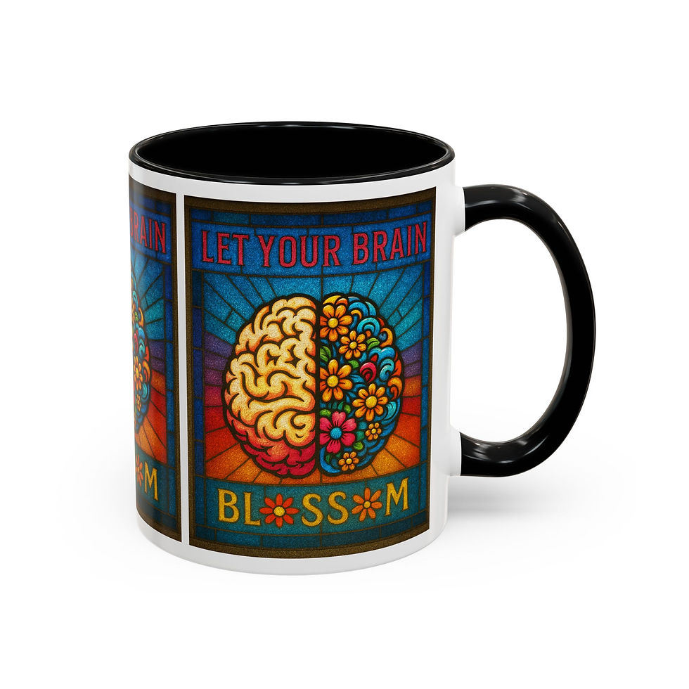 Thumbnail: Sensory Neurodivergent Coffee Mug, Calm, Cozy, Easy-Grip Ceramic Cup, Autism