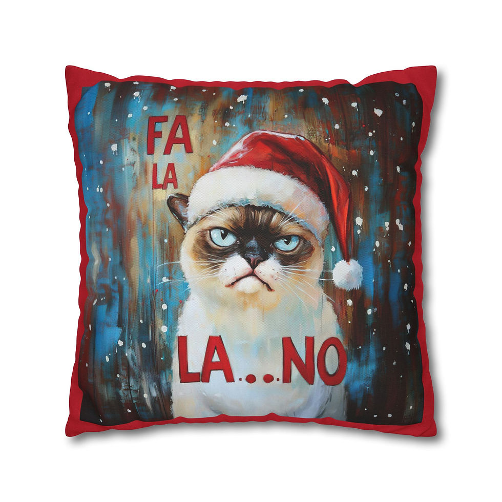 Thumbnail: Decorative Art Pillow for Modern Home Décor, Art Pillows, Grumpy Cat, Funny Cat