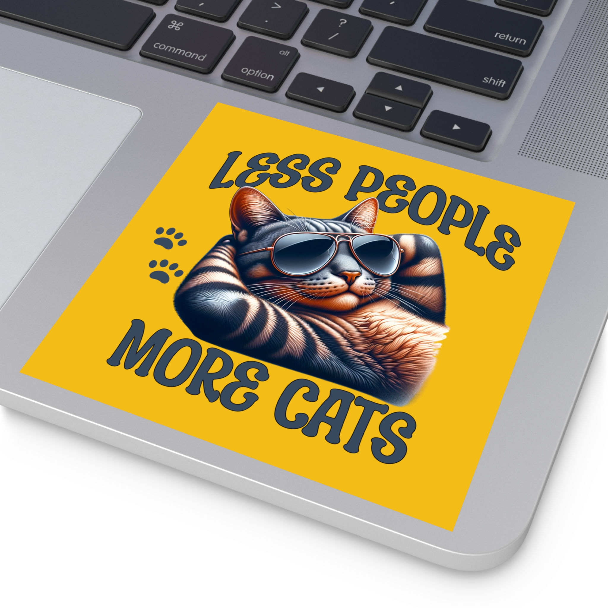 Premium Vinyl Art Sticker, Finger Lakes, Durable Water Resistant, Cats 