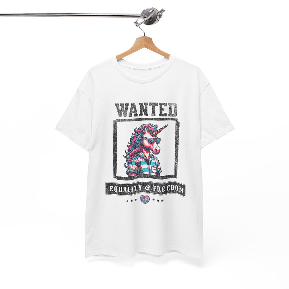 Thumbnail: Rainbow LGBTQ+ Pride Shirt Gay Pride Apparel Support Equality Wanted Freedom