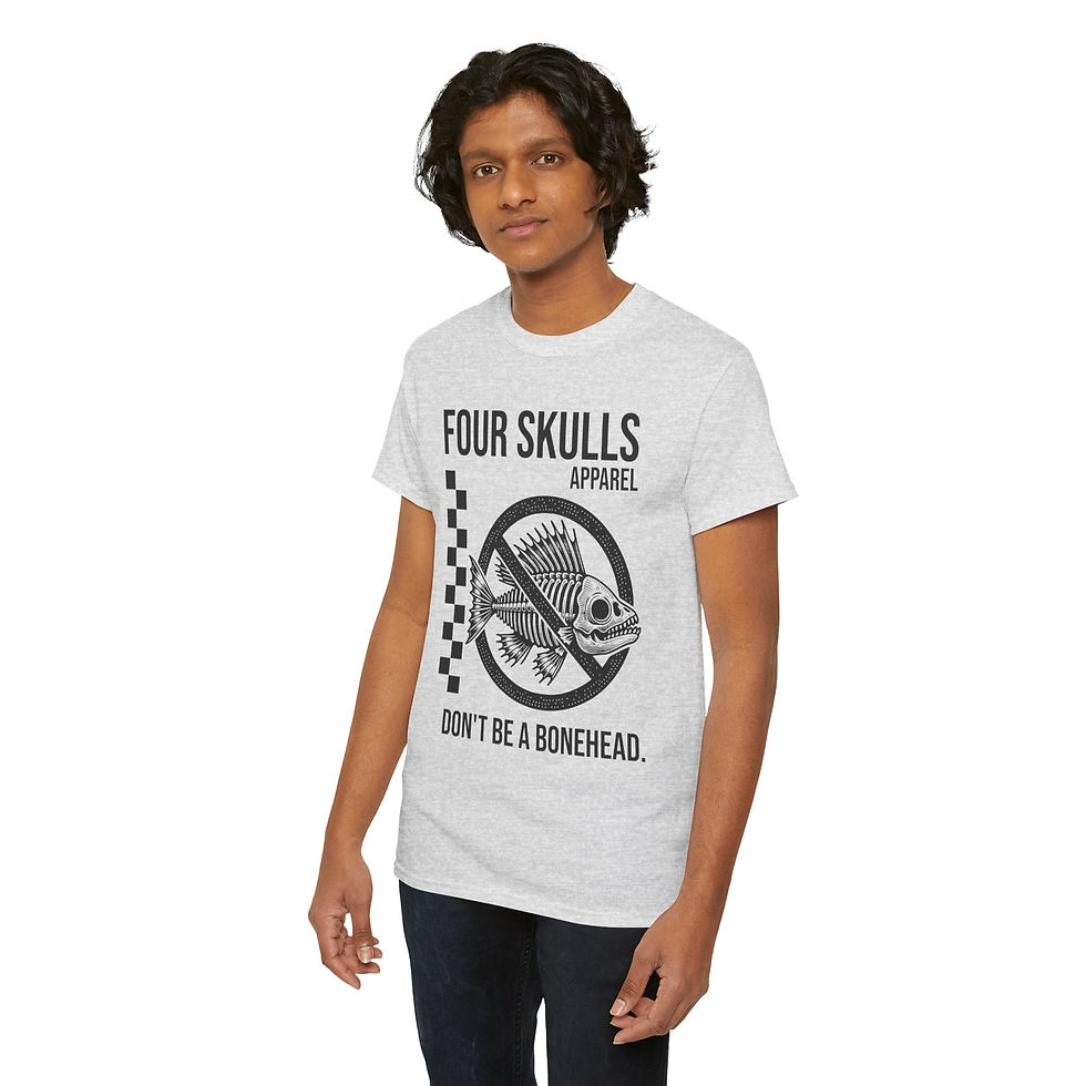 Thumbnail: Four Skulls Apparel AdventureExploration Apparel Skeletons Merch Grave Bonehead