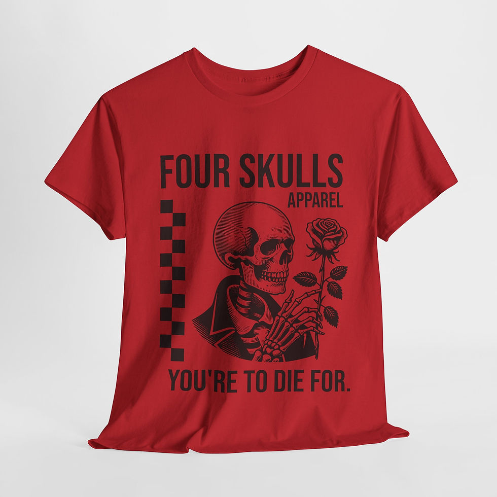 Thumbnail: Four Skulls Apparel Adventure AndExploration Apparel Skeletons Merch Romantic