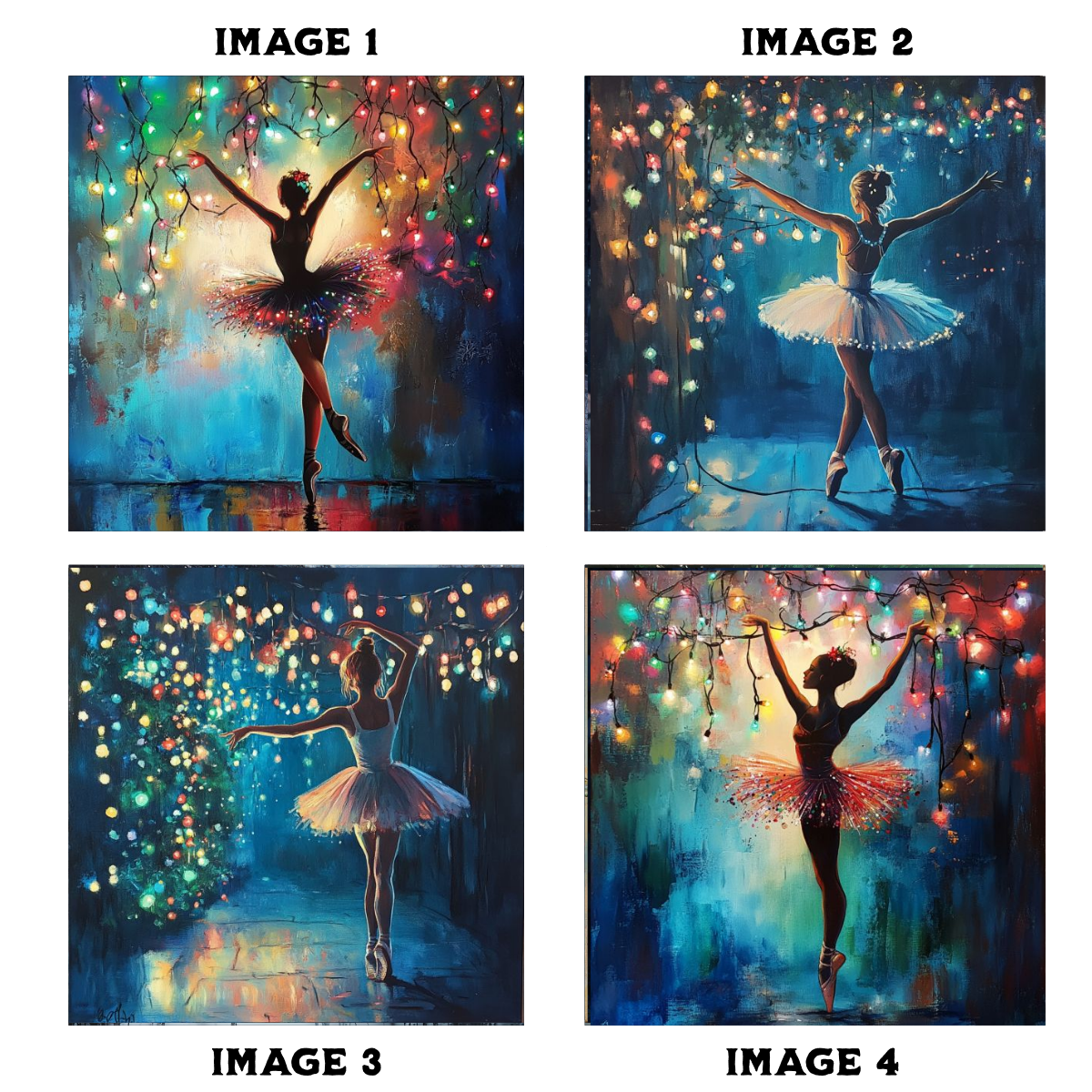 Christmas Ballerina Coasters 1