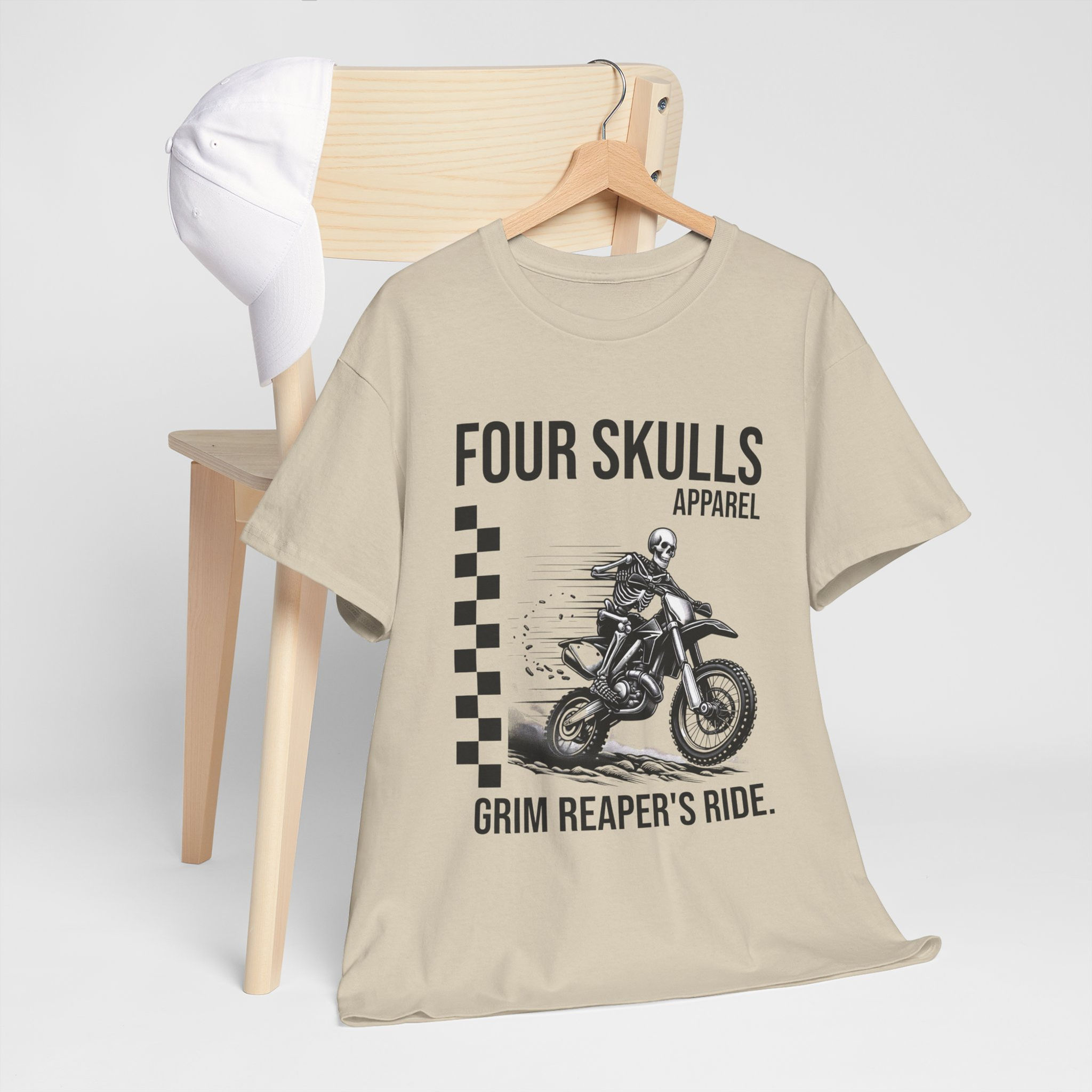 Four Skulls Apparel Adventure And Exploration Apparel Skeletons Merch Dirt Bike
