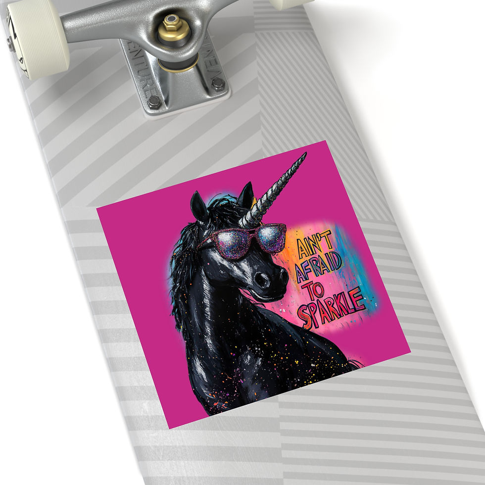 Thumbnail: Premium Vinyl Art Sticker, Funny, Durable Water Resistant, Funny Unicorn 