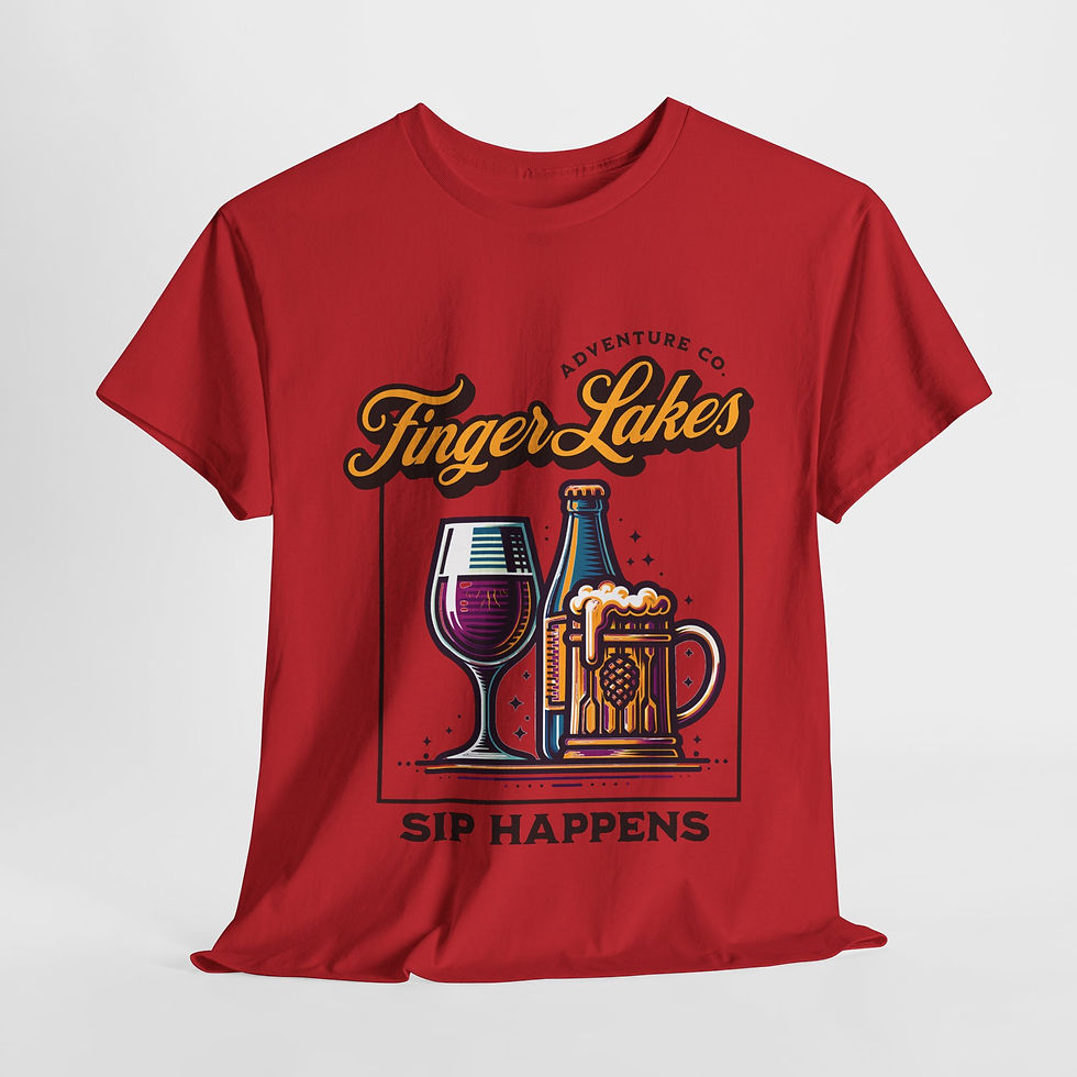Thumbnail: Finger Lakes Apparel Merch Finger Lakes Theme Lake Lovers FLX Sip Happens