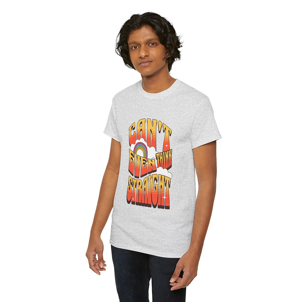 Thumbnail: Rainbow LGBTQ Pride Shirt GayPrideApparel Support Equality Can't Think Straight 