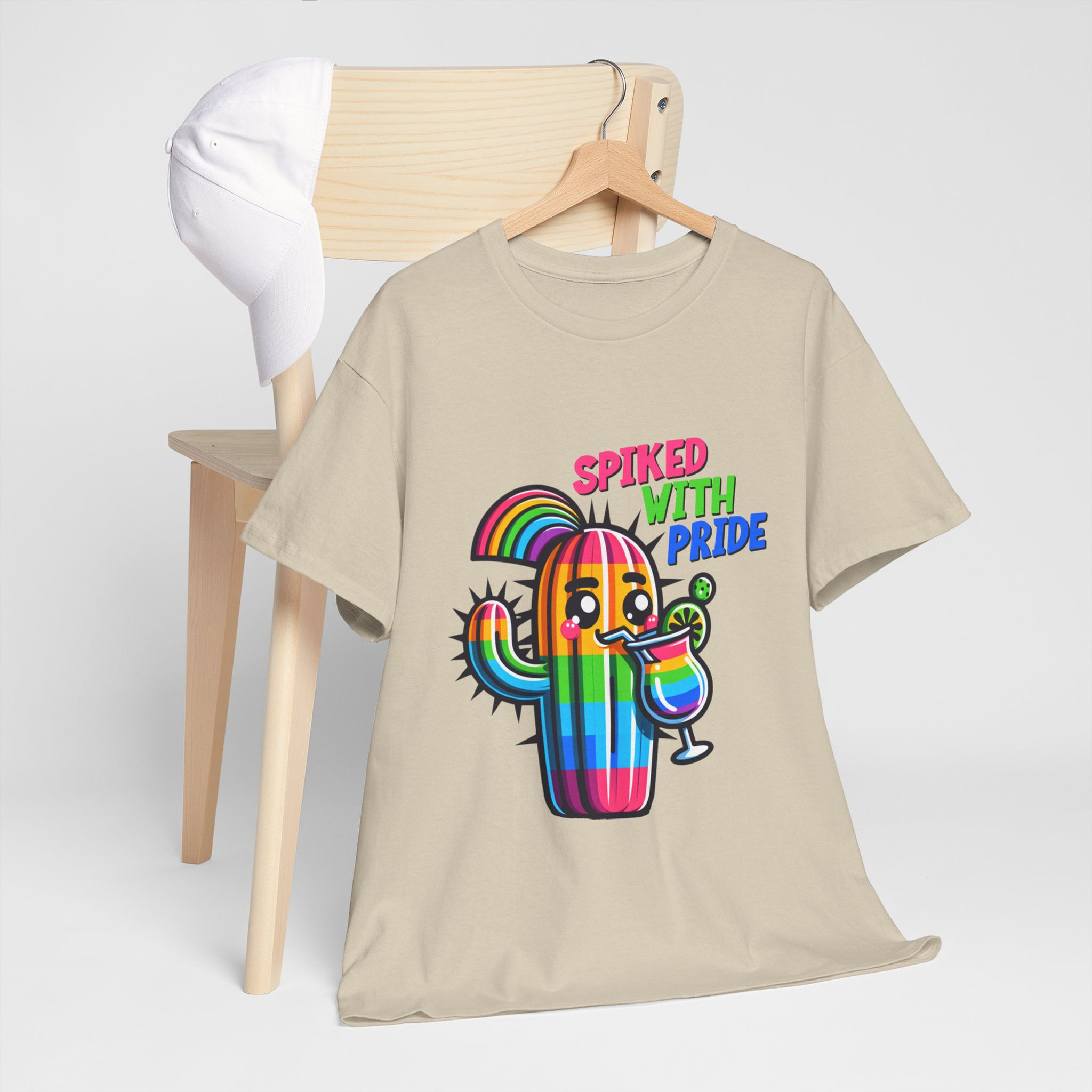 Rainbow LGBTQ+ Pride Shirt Gay Pride Apparel Support Equality Cactus Pride 