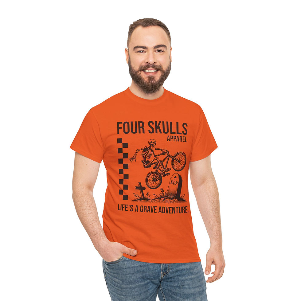 Thumbnail: Four Skulls Apparel AdventureExploration Apparel Skeletons Merch Grave Adventure