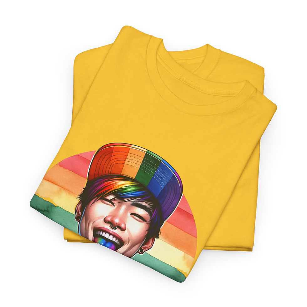 Thumbnail: Rainbow LGBTQ Pride Shirt Gay Pride ApparelSupport Equality Pride Asian Man 