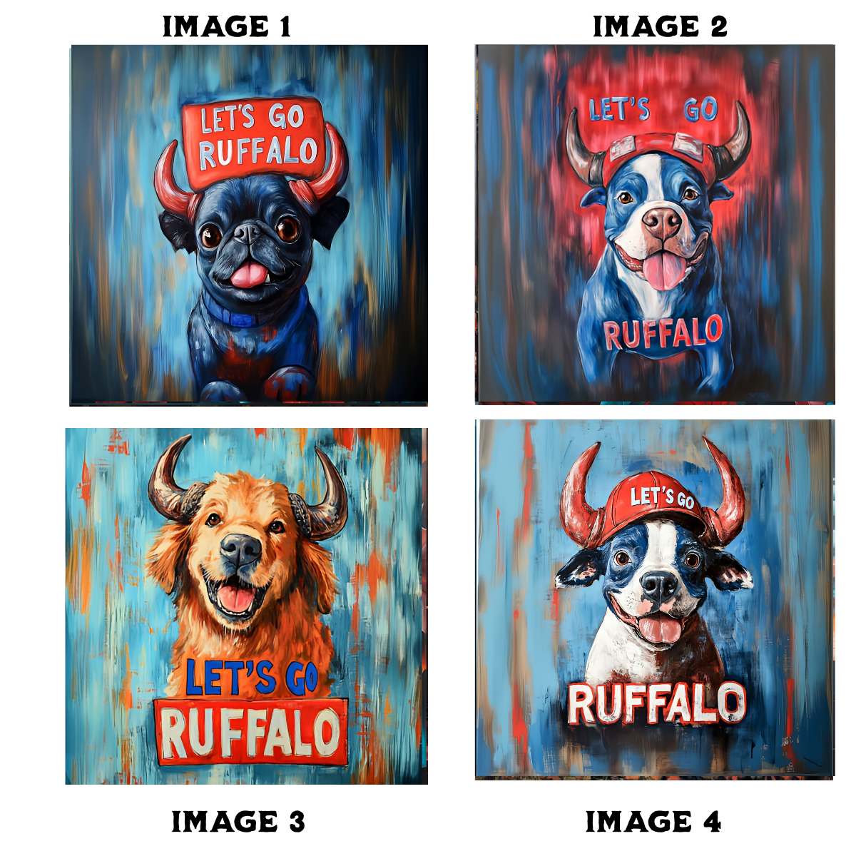 Let's Go Ruffalo Bills Coasters