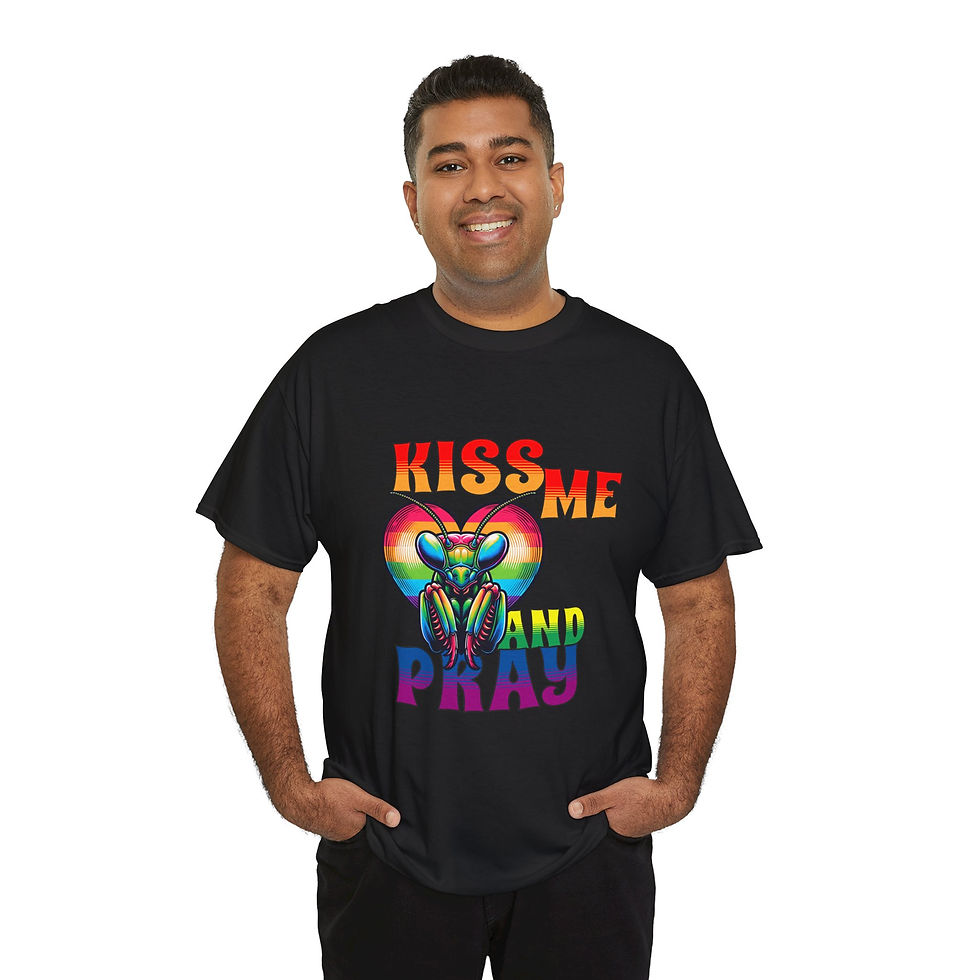 Thumbnail: Rainbow LGBTQ Pride Shirt Gay Apparel Support Equality Pride Kiss Me And Pray 