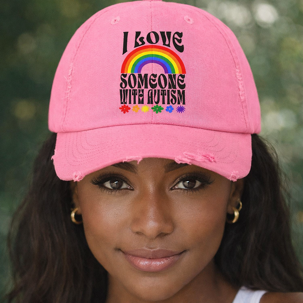 Thumbnail: HATS Distressed DTF WeBe Sensory Neurodivergent Hats