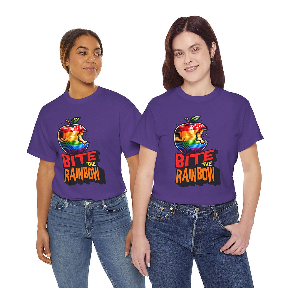 Thumbnail: Rainbow LGBTQ Pride Shirt Gay Pride Apparel Support Equality Bite The Rainbow