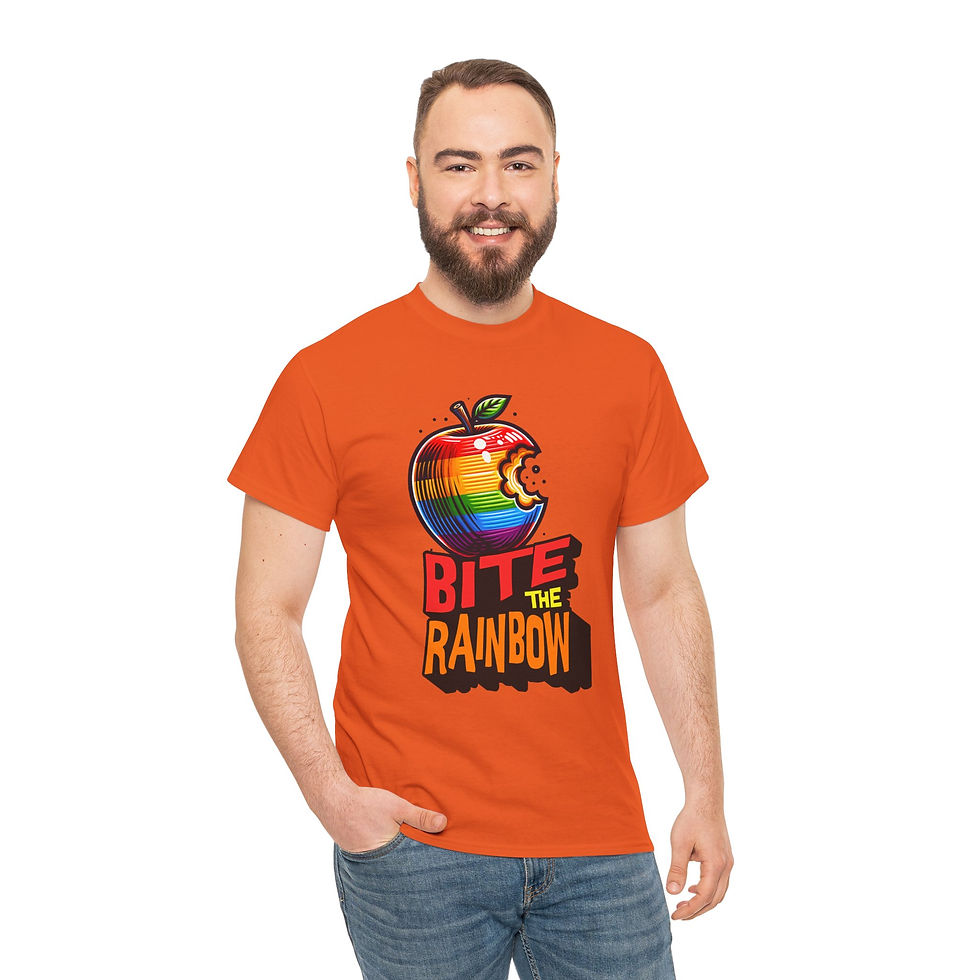 Thumbnail: Rainbow LGBTQ Pride Shirt Gay Pride Apparel Support Equality Bite The Rainbow