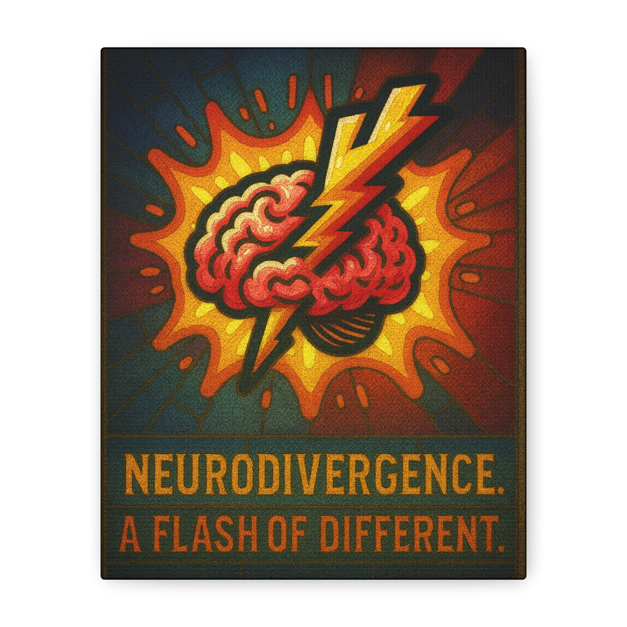 Neurodivergent Friendly Wall Art for Calm Spaces, Sensory Art, Canvas 