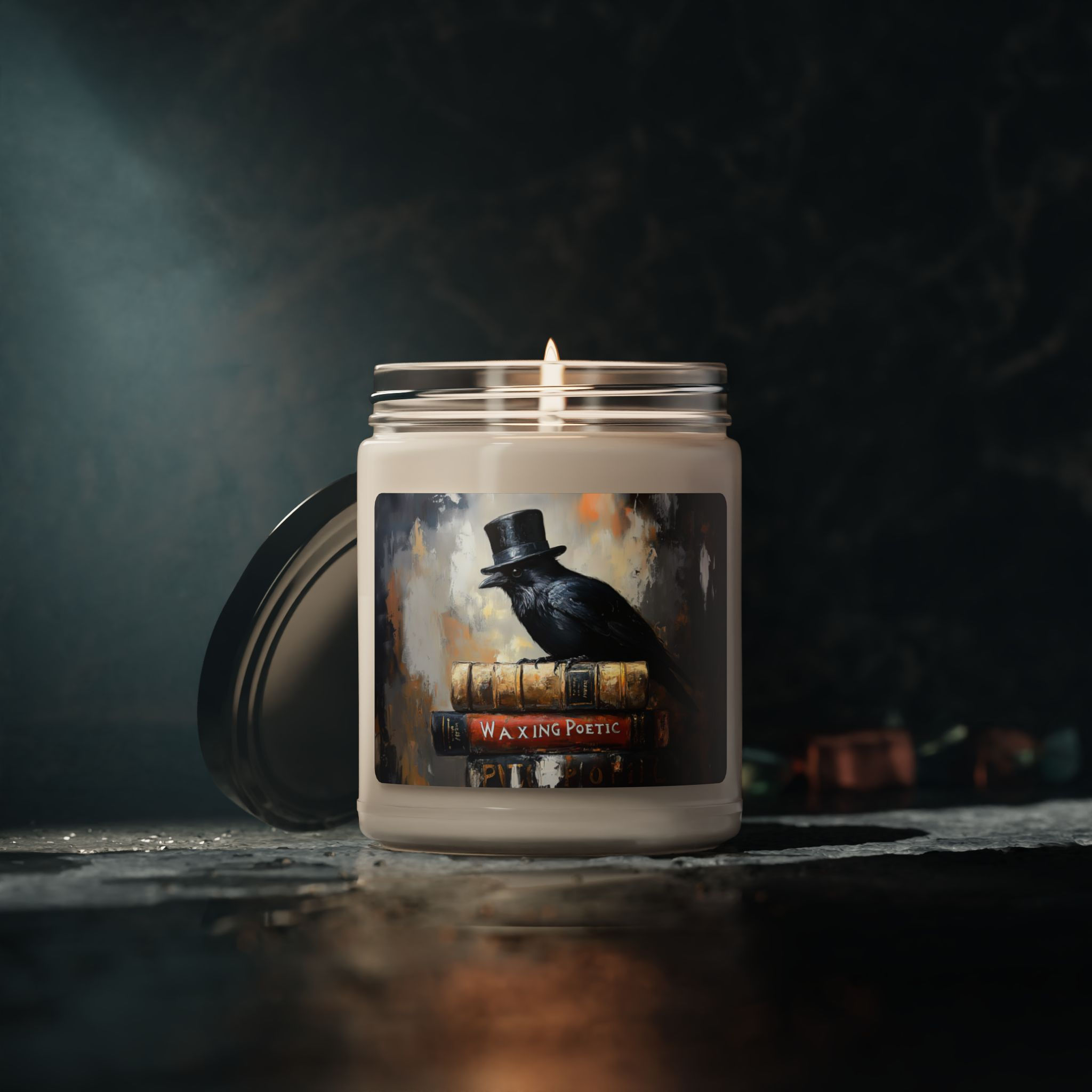 Crow Poetic Theme Candle "Waxing Poetic" 