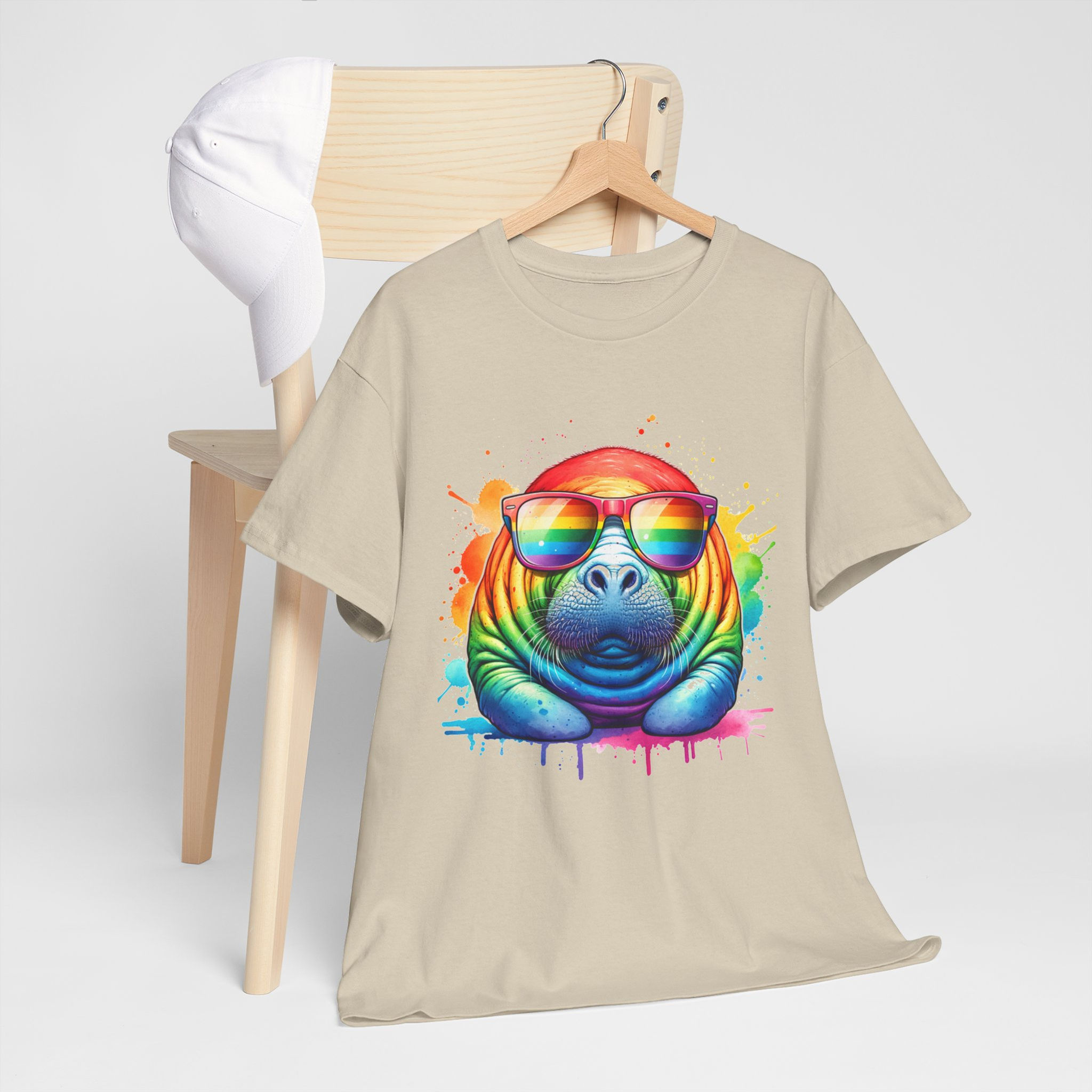 Rainbow LGBTQ Pride Shirt Gay Pride Apparel Support Equality Pride Manatee