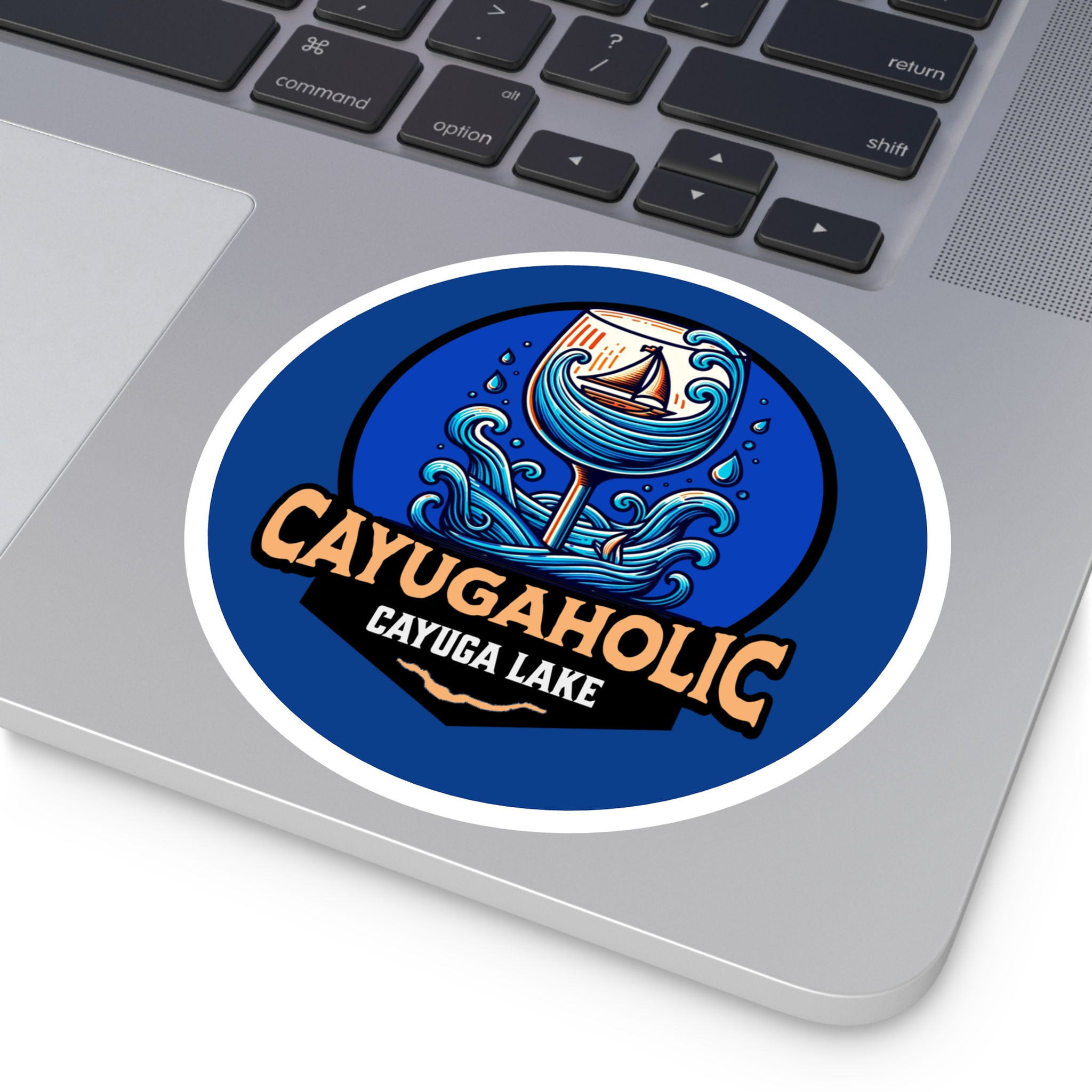 Premium Vinyl Art Sticker by Miley Jade, Durable and Water Resistant, Cayuga