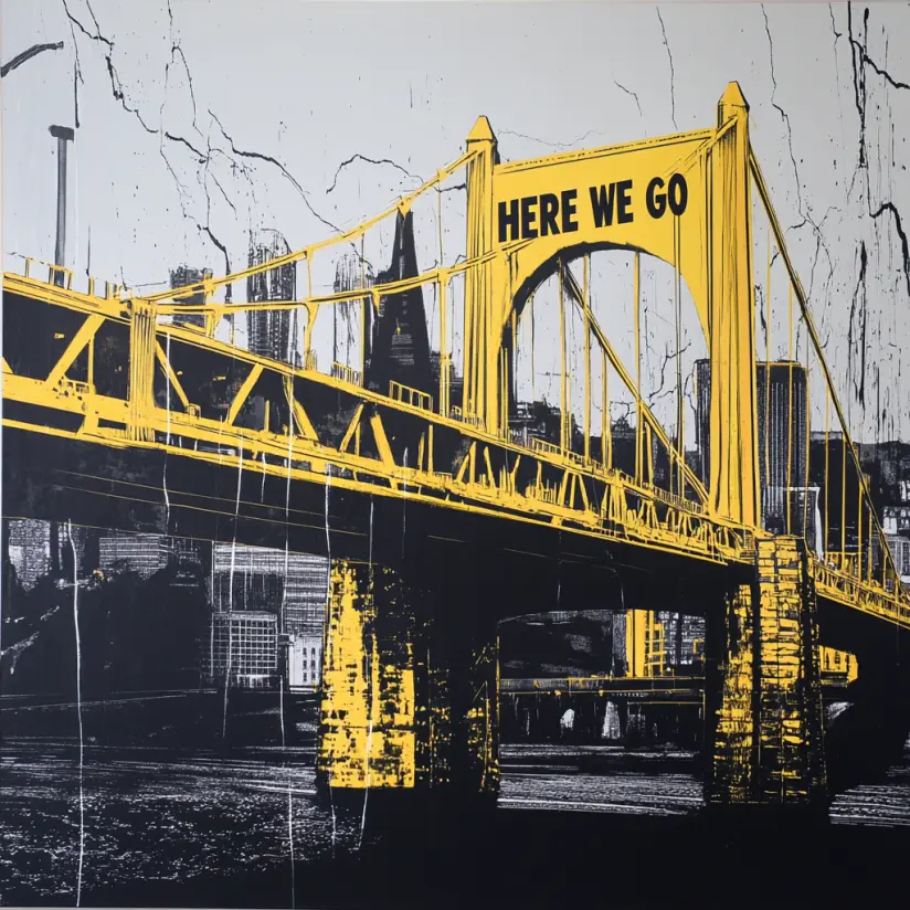 Graphic Digital Art, Sports, Football, Pittsburgh Football, Steelers, Pittsburgh