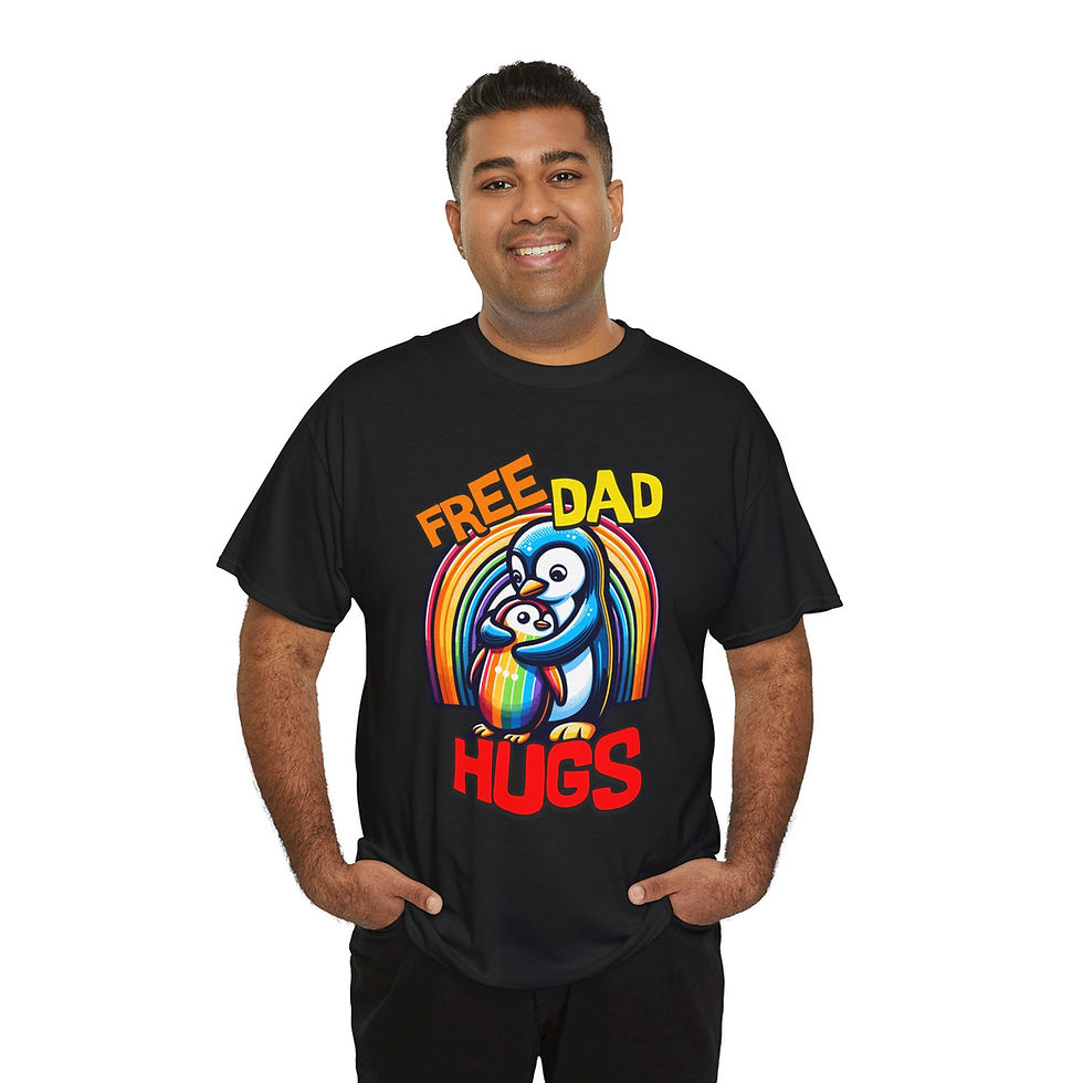 Thumbnail: Rainbow LGBTQ Pride Shirt Gay Pride ApparelSupport Equality Free Dad Hugs 