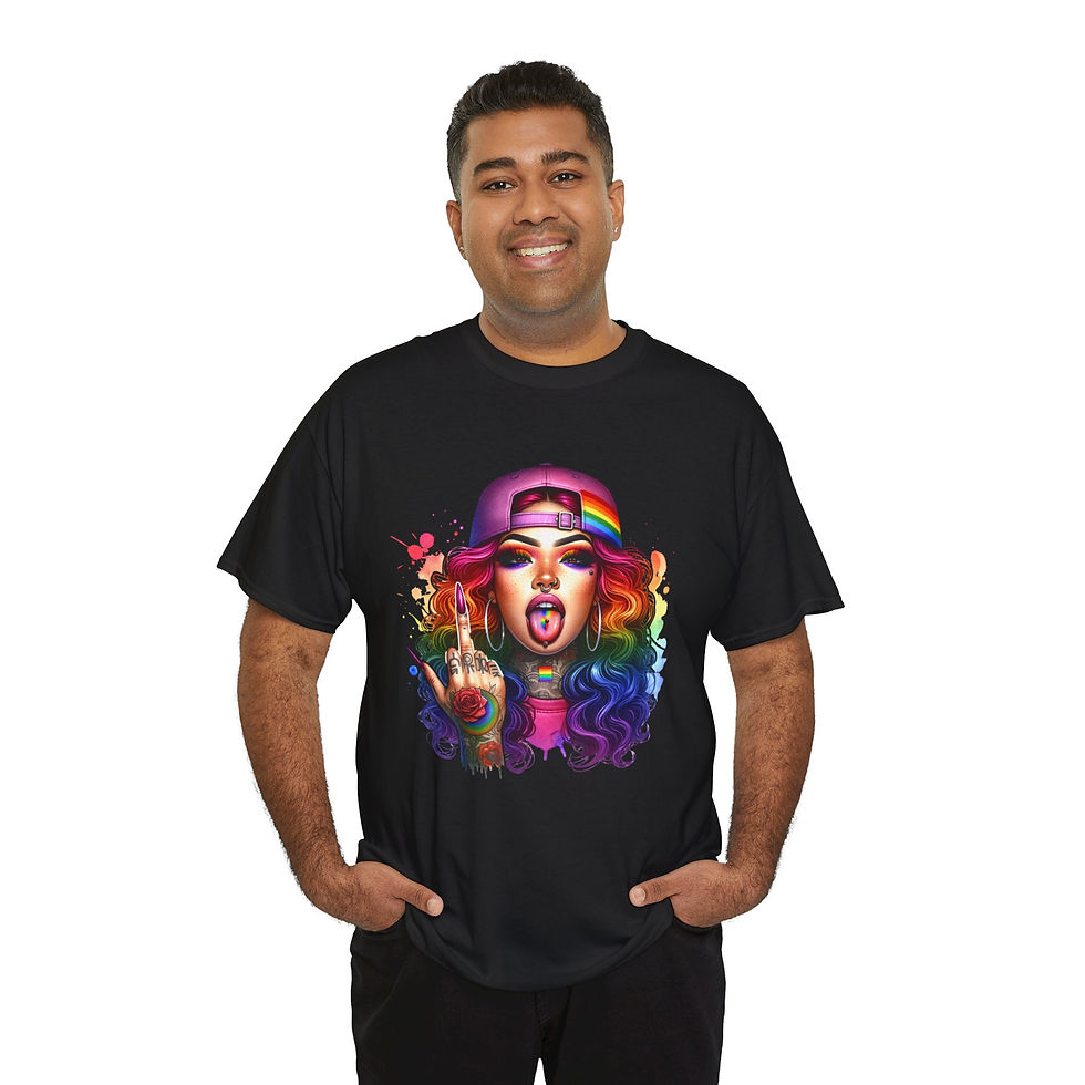 Thumbnail: Rainbow LGBTQ Pride Shirt Gay Pride Apparel Support Equality Pride Latina Woman 