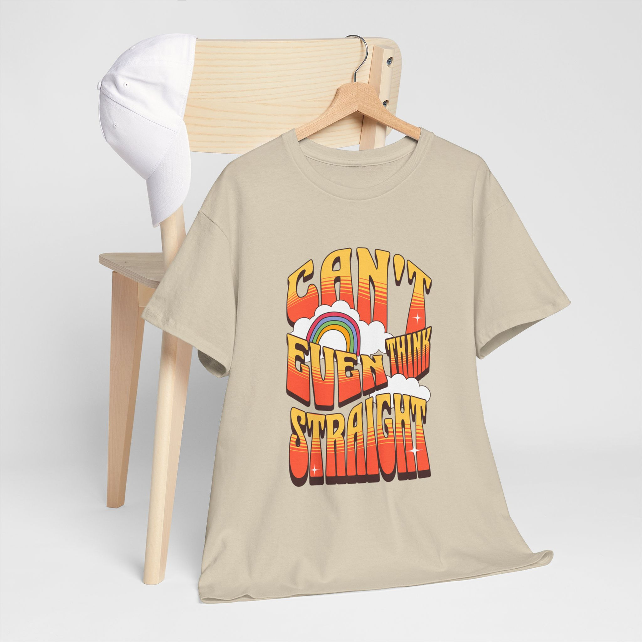 Rainbow LGBTQ Pride Shirt GayPrideApparel Support Equality Can't Think Straight