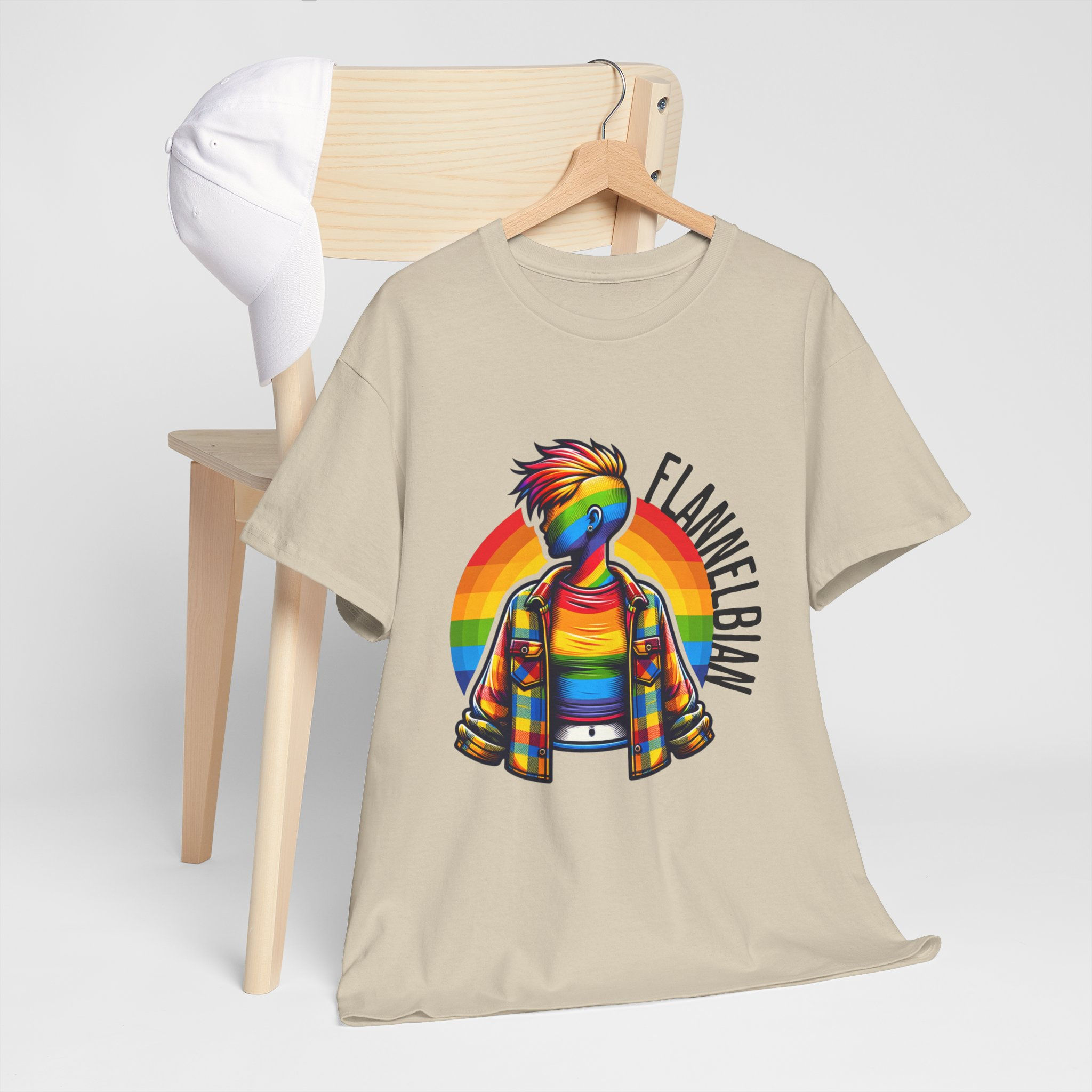Rainbow LGBTQ Pride Shirt Gay Pride Apparel Support Equality Flannelbian Funny  