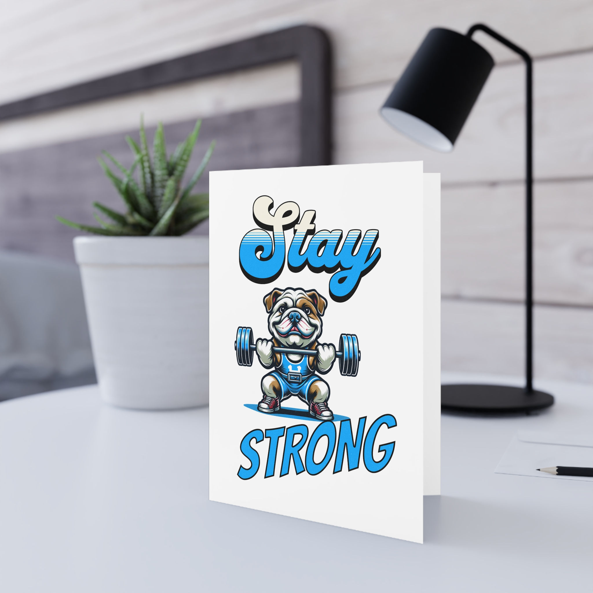 Bulldog Get Well Card