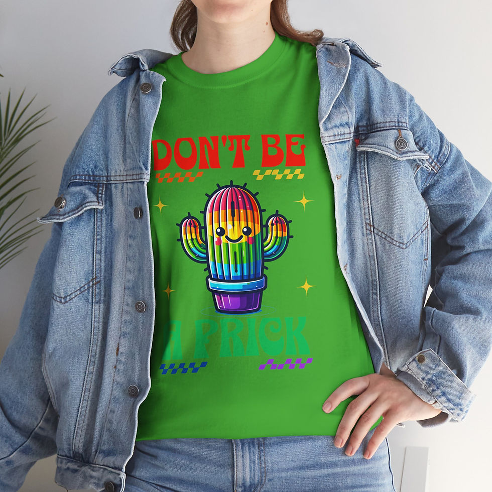 Thumbnail: Rainbow LGBTQ+ Pride Shirt Gay Pride Apparel Support Equality Don't Be A Prick 